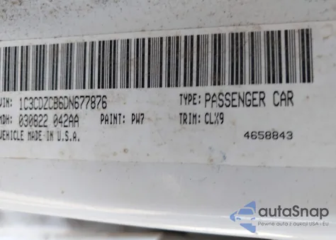 2013 Dodge Avenger Sxt из США, поврежденный, VIN 1C3CDZCB6DN677876